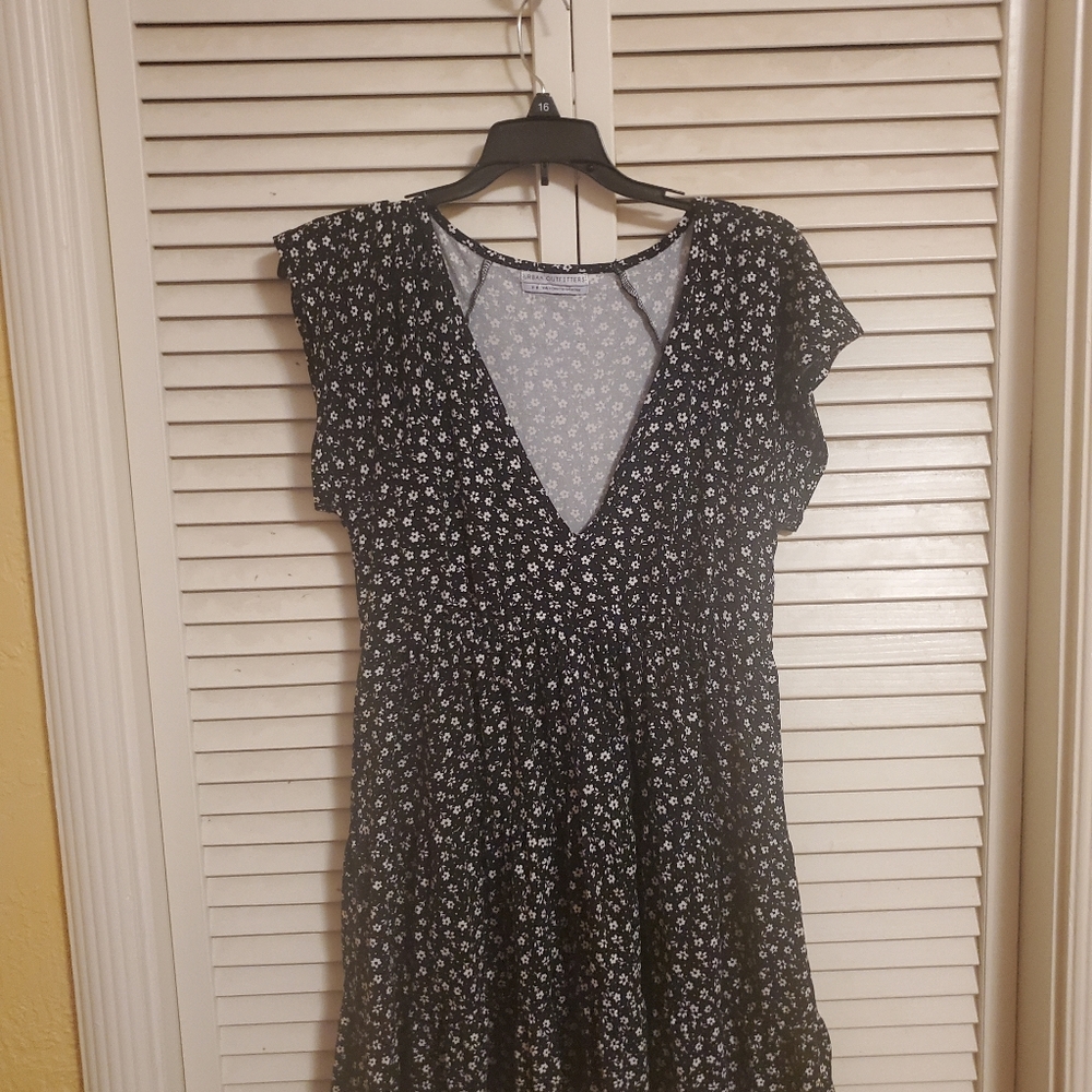 Urban Outfitters Black and White Floral Dress